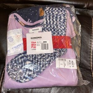 NIB SONOMA 3 PIECE PJ’S.